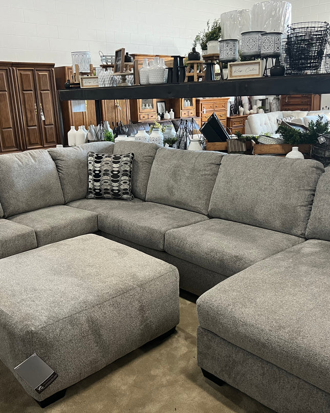 Large Microfiber Section w/ Ottoman - BRAND NEW! (Comes In 2 Colors)