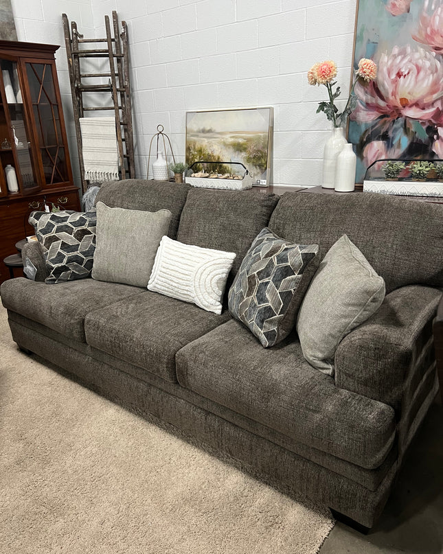 Large Brown Microfiber Sofa - BRAND NEW! (Available In 2 Colors)