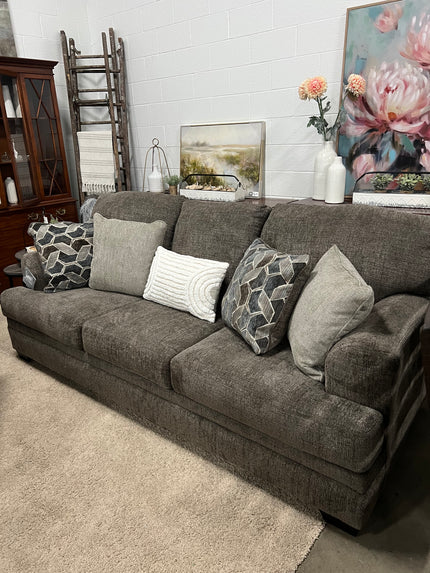 Large Brown Microfiber Sofa - BRAND NEW! (Available In 2 Colors)