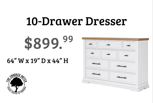 10-drawer Dresser - BRAND NEW! The Crooked Notch 10-drawer Dresser - BRAND NEW! The Crooked Notch