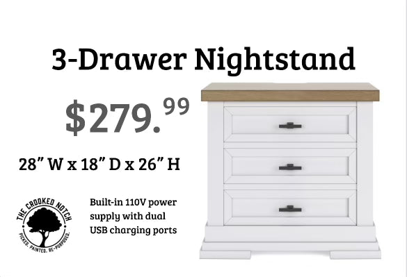 3-drawer Nightstand - BRAND NEW! ONLY $279.00 Each